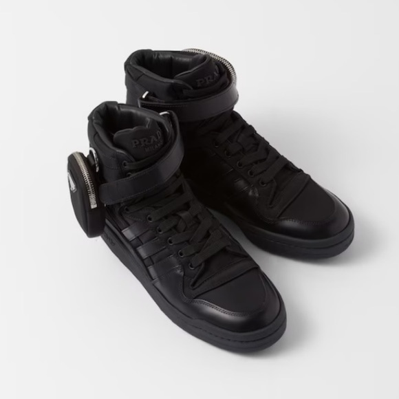 Prada x Adidas Re-Nylon Forum High-Top Sneakers - Picture 3 of 11